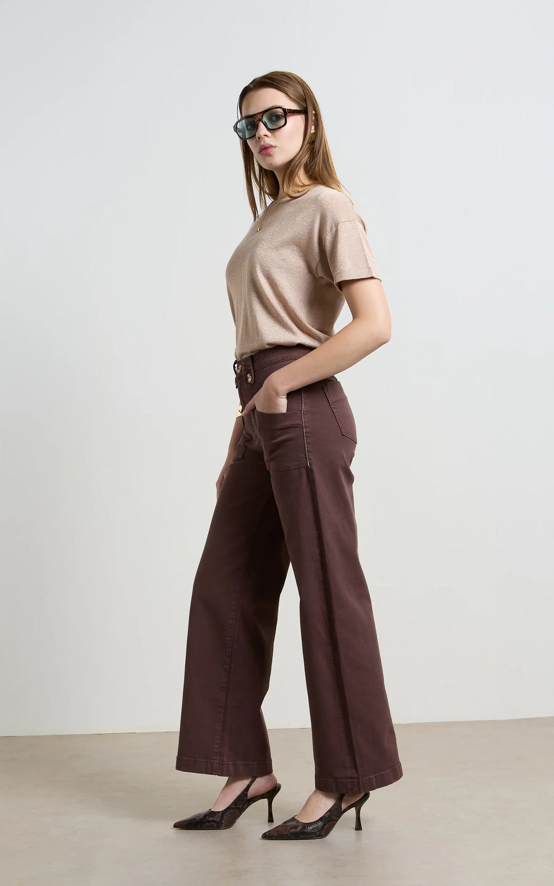 FRENCH ROAST WIDE LEG JEANS