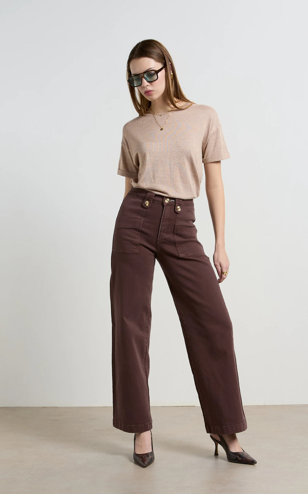 FRENCH ROAST WIDE LEG JEANS